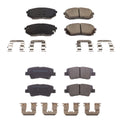 PowerStop Front & Rear Low-Dust Ceramic Brake Pad Kit for Optima Sonata (2011–2020)