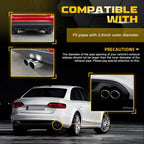 2.5" ID Dual Exhaust Muffler Tip for Universal Applications (Chrome)