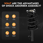 Set of 2 Front Complete Struts & Gas Shocks for Ford Escape (2013)