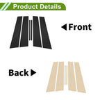 6 x Pillar Window Trim for Chevy Malibu (2013-2015) Black