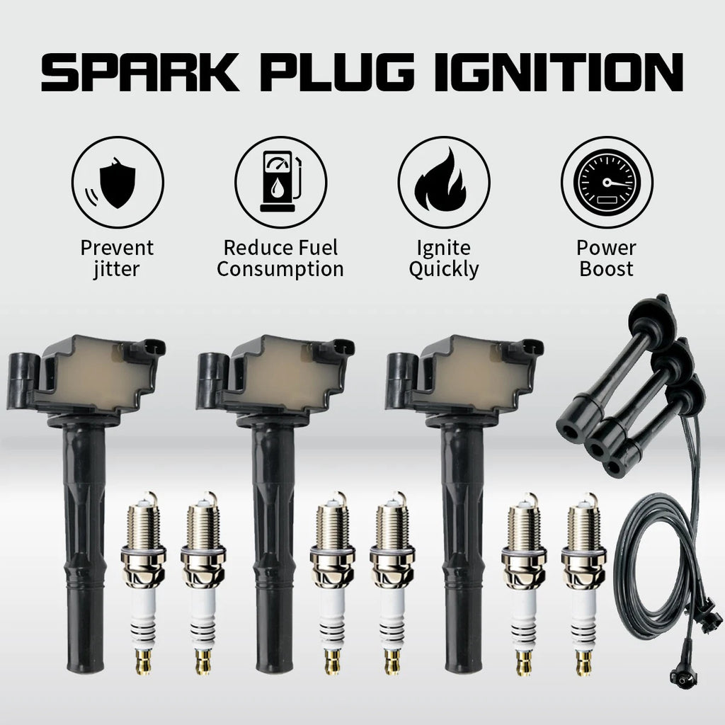 Ignition Coil & Spark Plug & Wire for Toyota Tacoma Tundra 4Runner (1995–2004)