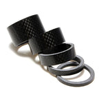 5pcs Carbon Fiber Headset Spacer Washers for Bicycle (3/5/10/15/20mm)