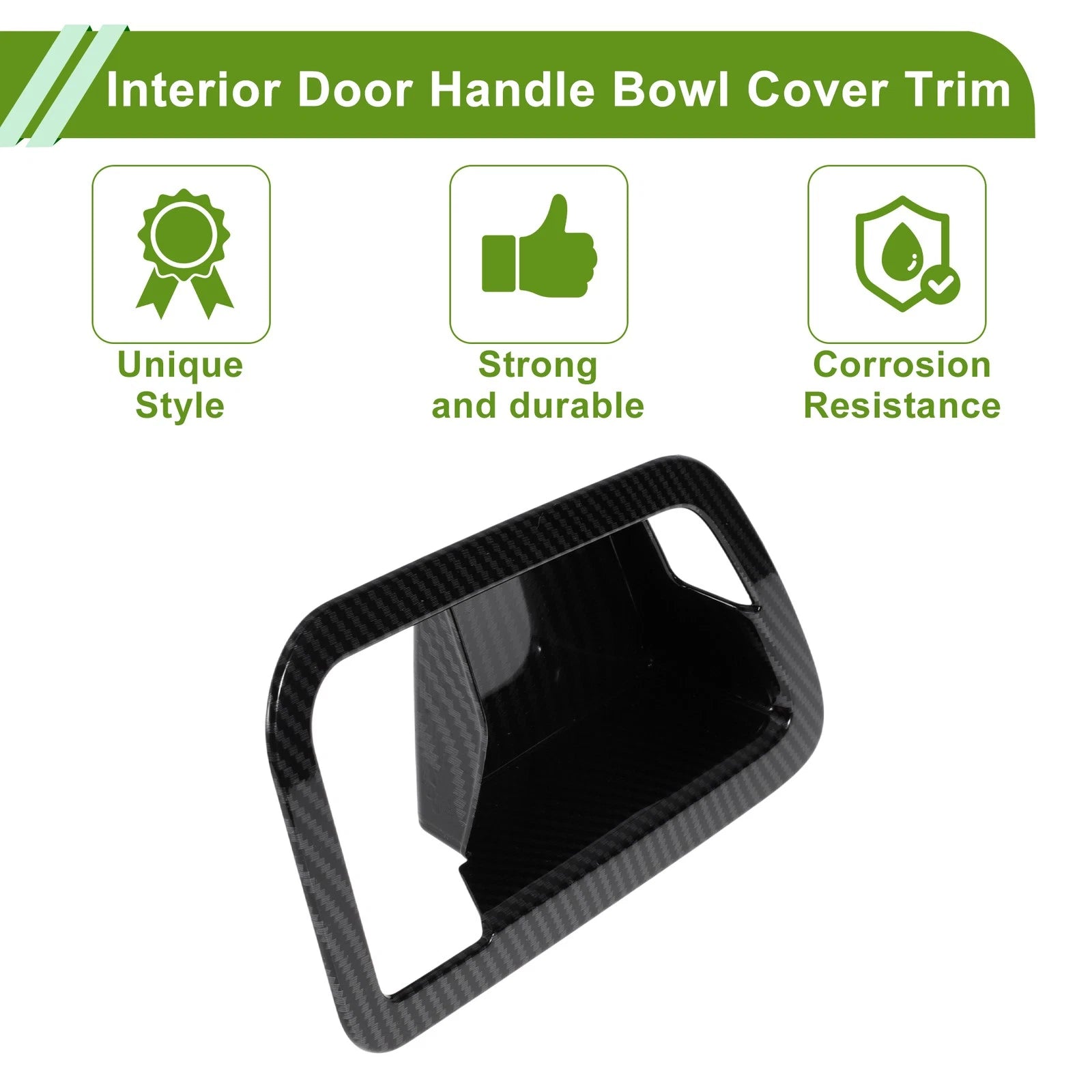 Set of 4 Interior Door Handle Bowl Cover Trim for Toyota Tundra (2022–2024)