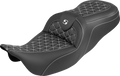 SADDLEMEN RoadSofa Tri Gripper Seat for Harley Davidson (2014–2023)