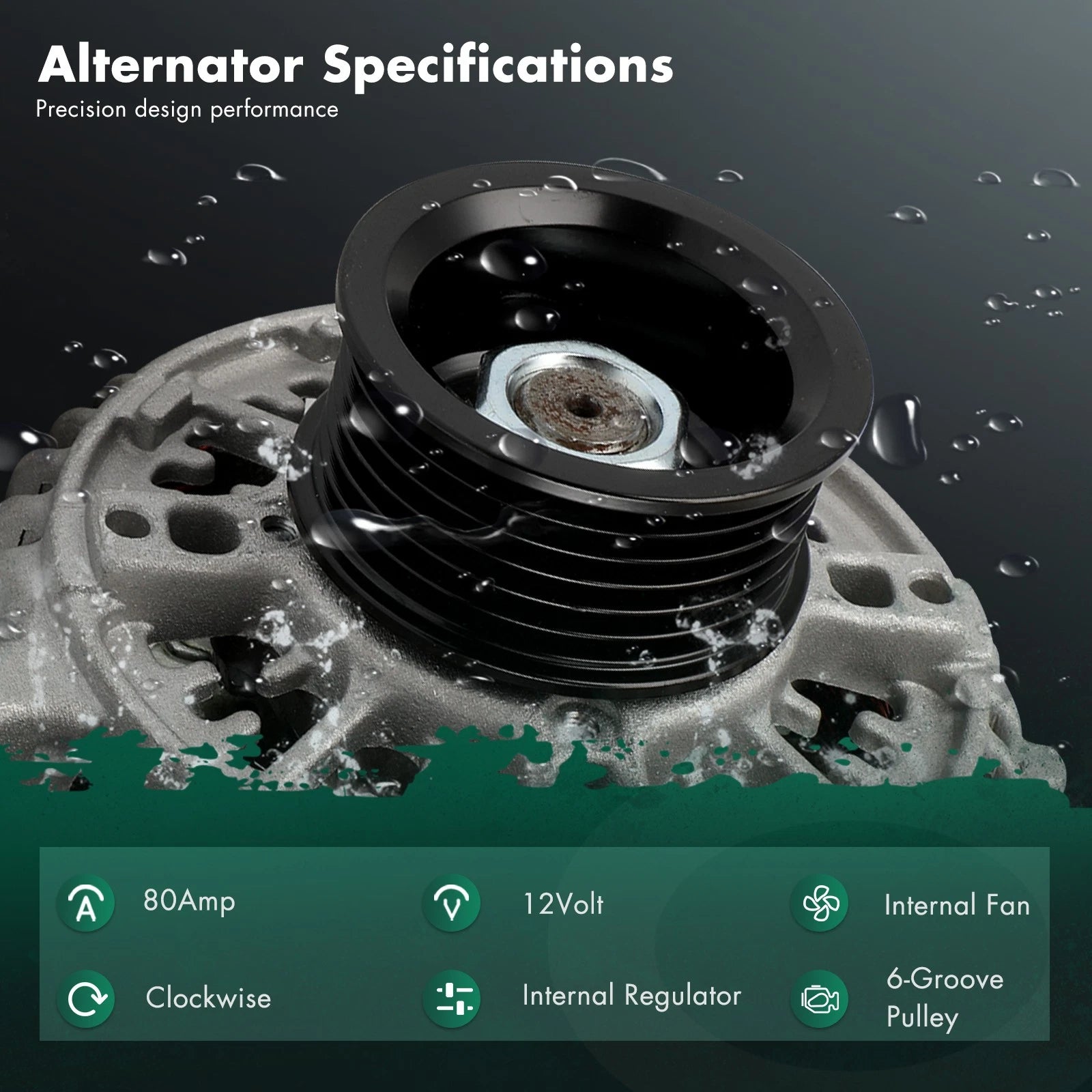 Alternator for Toyota Corolla (2003–2008) 1.8L 27060-22040 80Amp