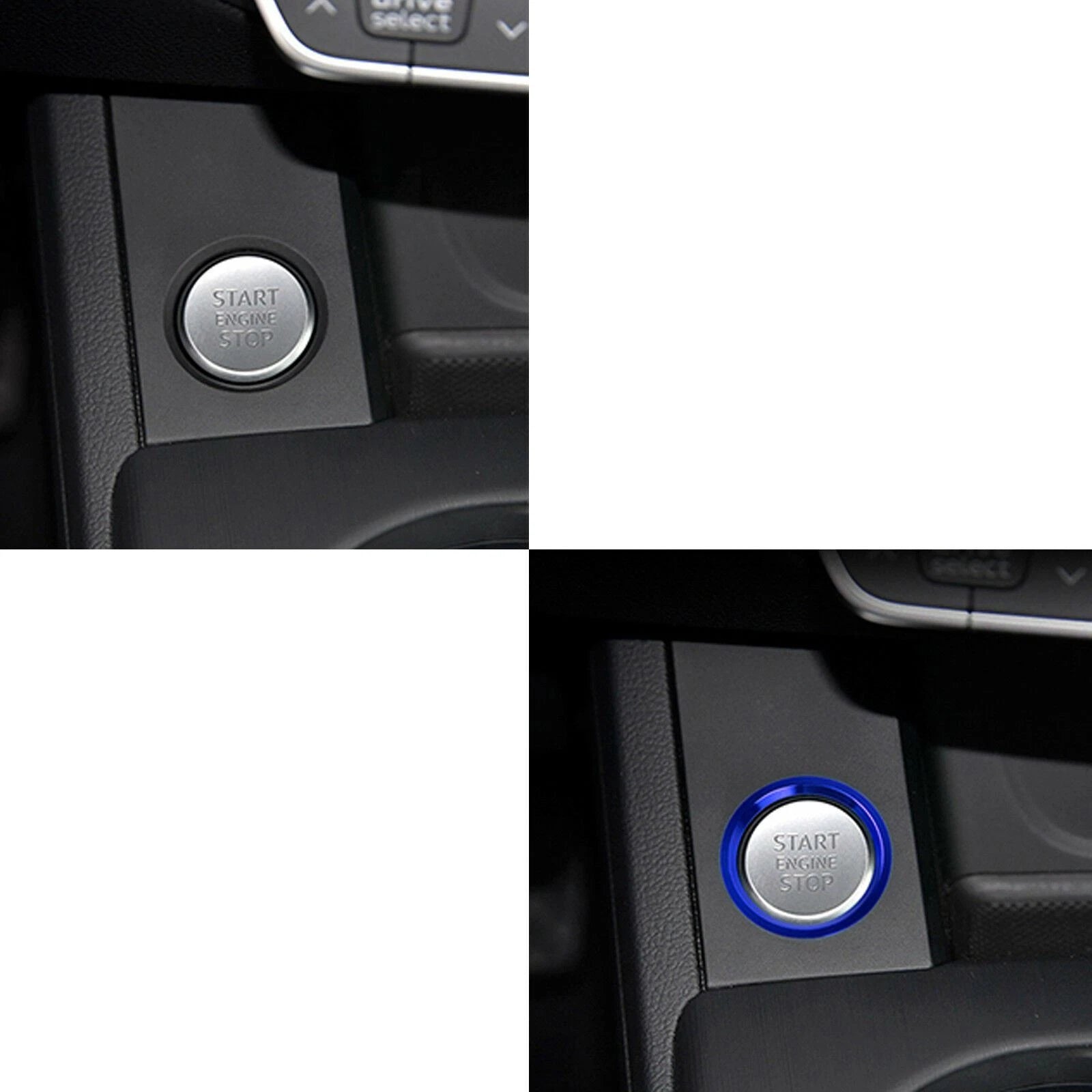 Keyless Engine Push Start Button Decoration Trim for Audi A4 A5 A7 (2010-2019)