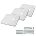 Set of 3 RV Replacement Roof Vent Covers for Camper 14"x14" White