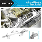 Throttle Cable Bracket for Holley 4150 4160 (Billet Aluminum, Silver)