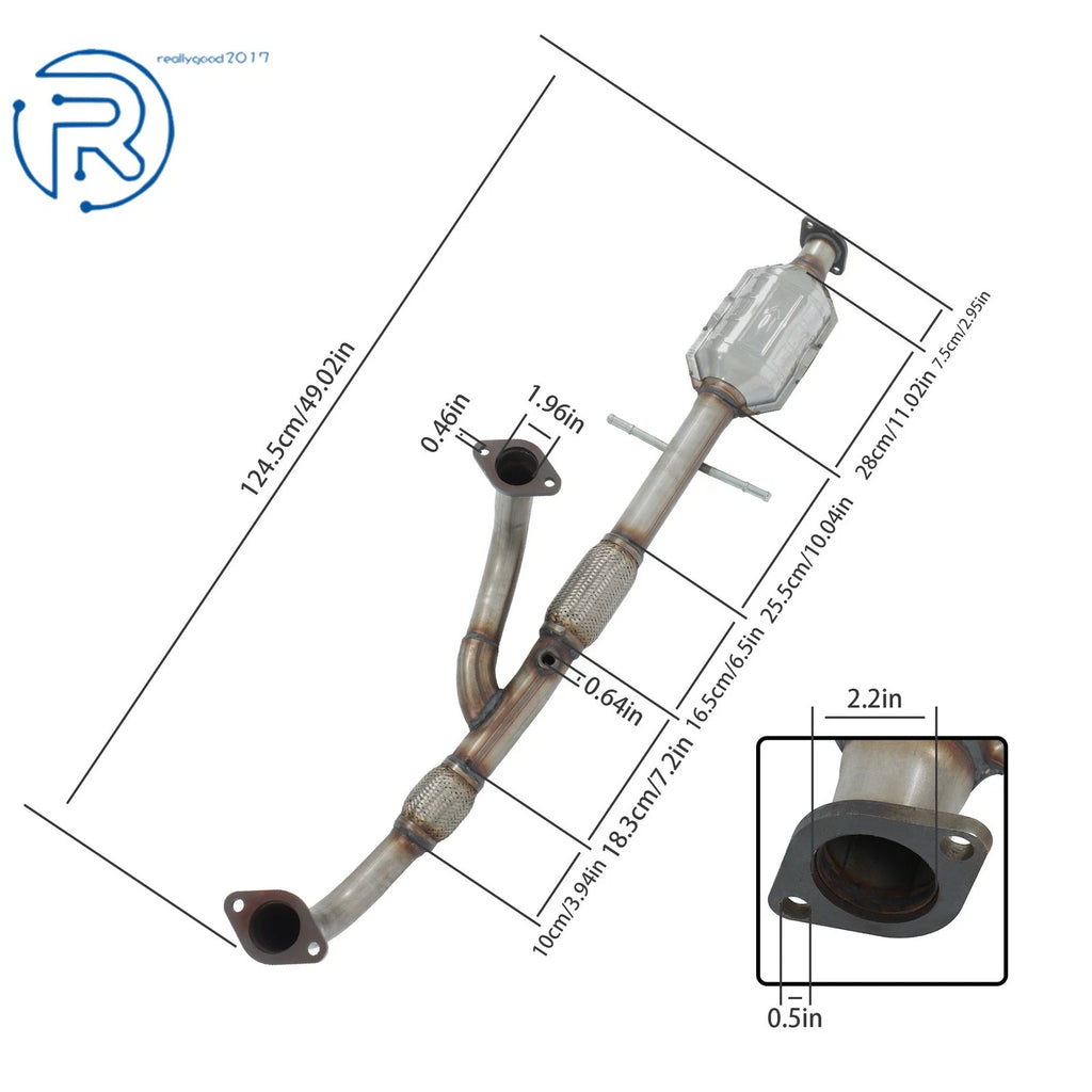 Flex Y-Pipe Catalytic Converter for Hyundai Sonata / Kia Optima (2002-2006)