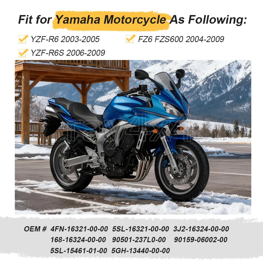 Clutch Friction & Steel Plate Gasket Kit for Yamaha FZ6 FZS600 (2004–2009)