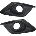 Textured Black Fog Light Trims for Mazda 3