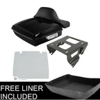 Chopped Trunk Backrest Solo Mount Rack Plate for Harley Touring (2014–2026)