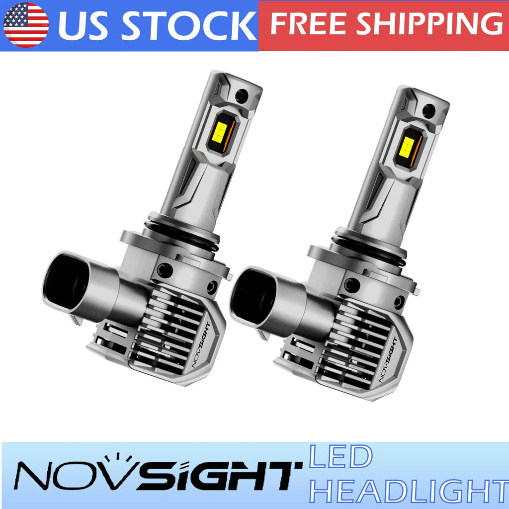 2X 9006 HB4 LED Headlight Bulbs for 6500K White