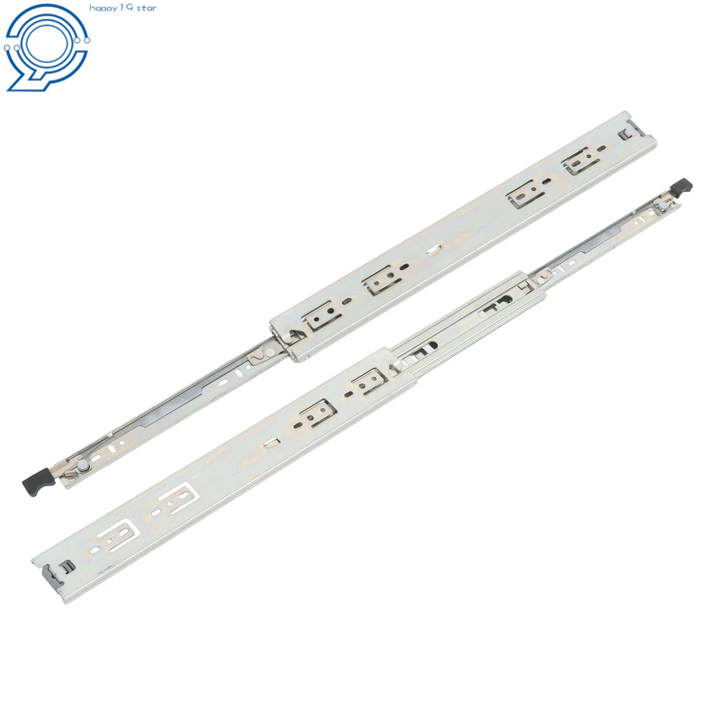 Set of 2 Heavy Duty 18" Full Extension Drawer Slides 150lb Capacity
