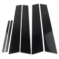 6X Door Trim Cover Kit for Honda Civic (2006–2011) - Black Pillar Posts