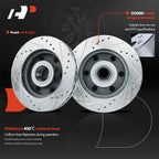 Front Side Drilled Brake Rotors for Chevy Express 2500 GMC Savana 2500 (2003–2023)