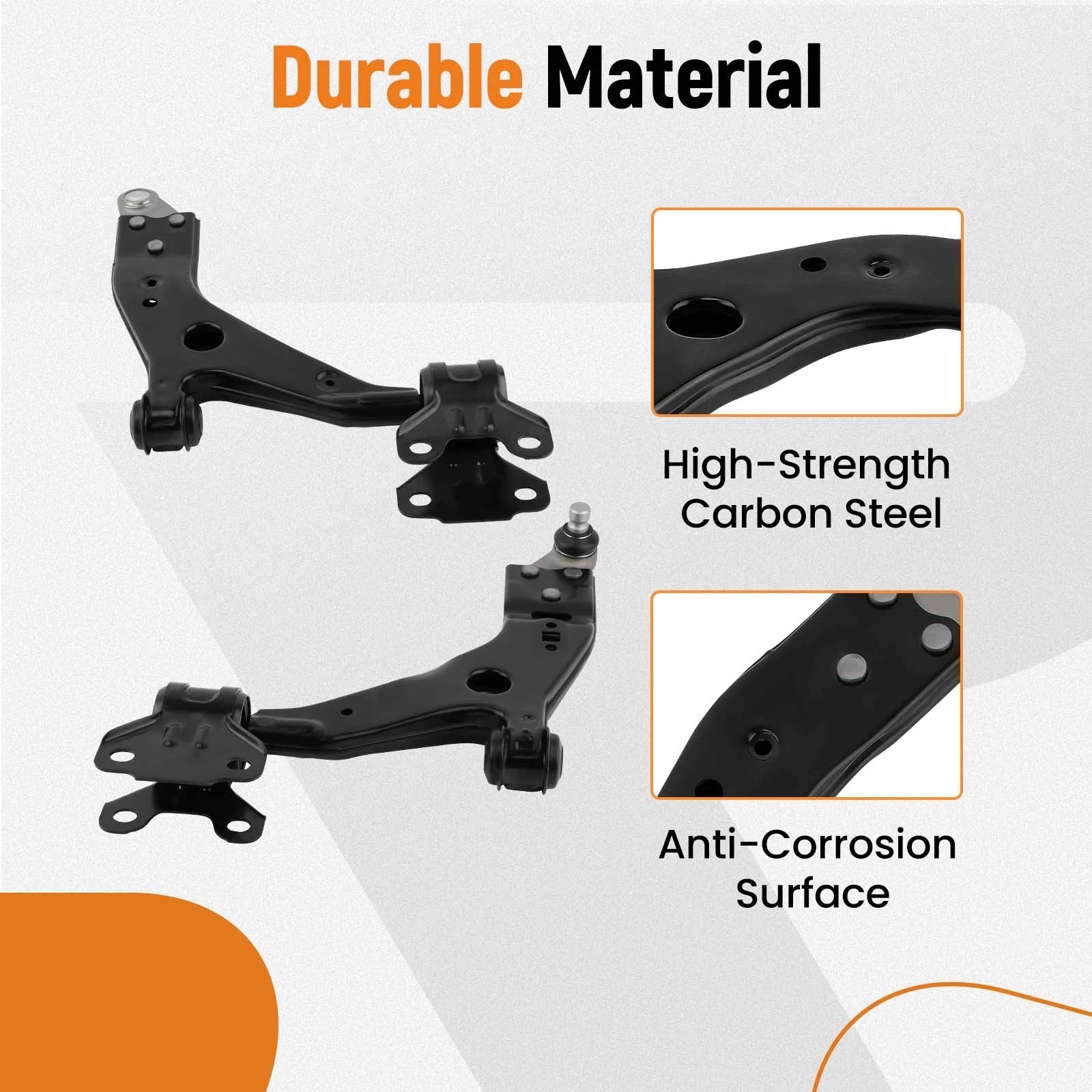 6X Front Lower Control Arms + CV Axle Shaft for Ford Escape (2013–2018) AWD