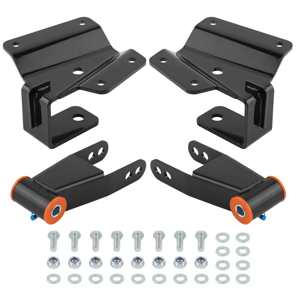 4" Rear Shackles Hangers Drop Kit for Chevrolet Silverado 1500 2WD (1999–2006)