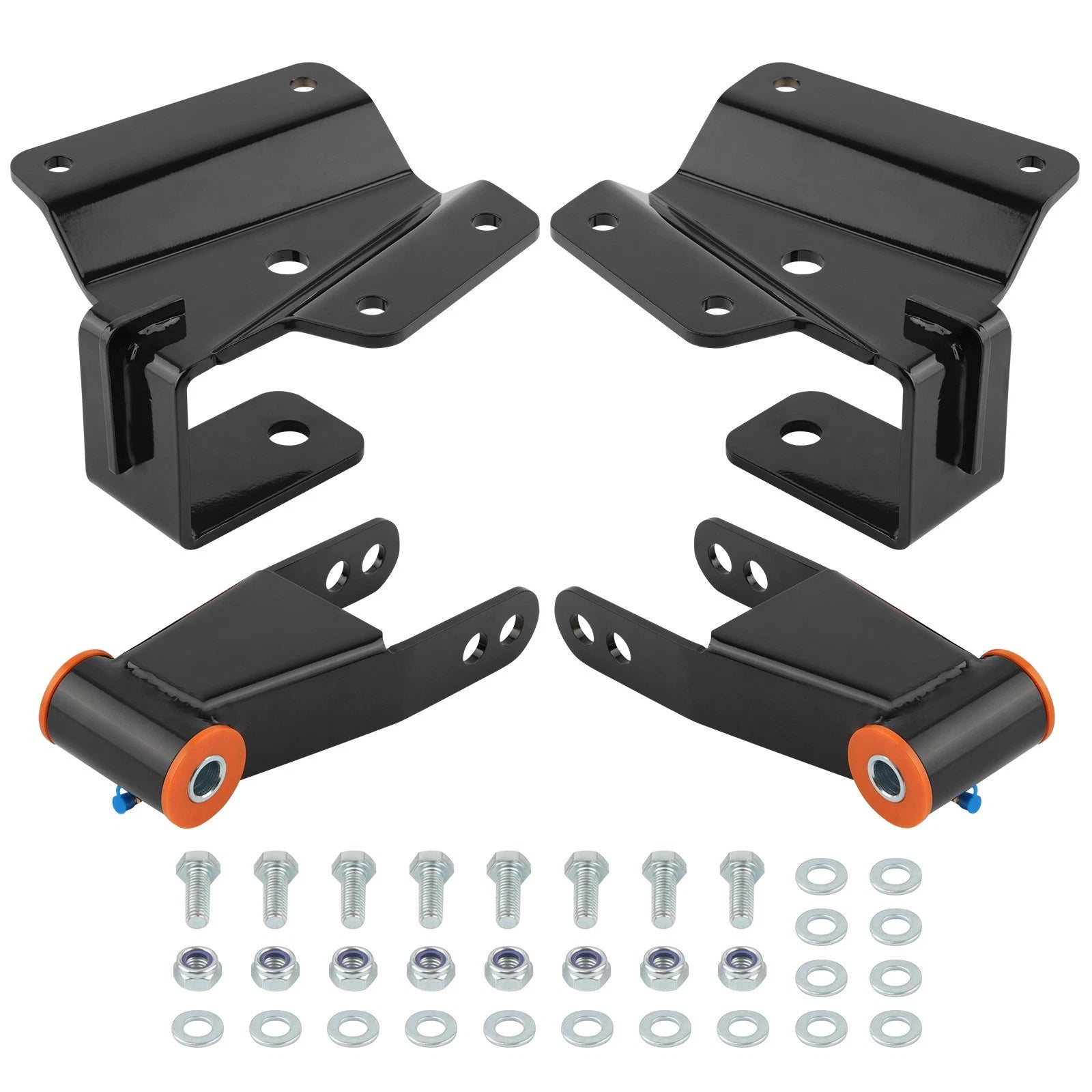 4" Rear Shackles Hangers Drop Kit for Chevrolet Silverado 1500 2WD (1999–2006)