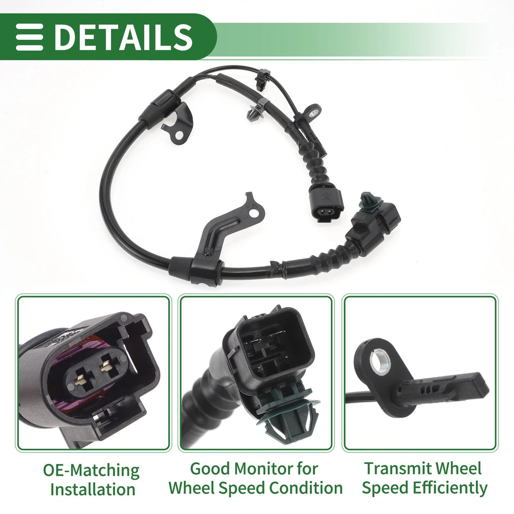 ABS Wheel Speed Sensor No. 47510TEAT01 for Honda Civic (2006–2011) Rear Right