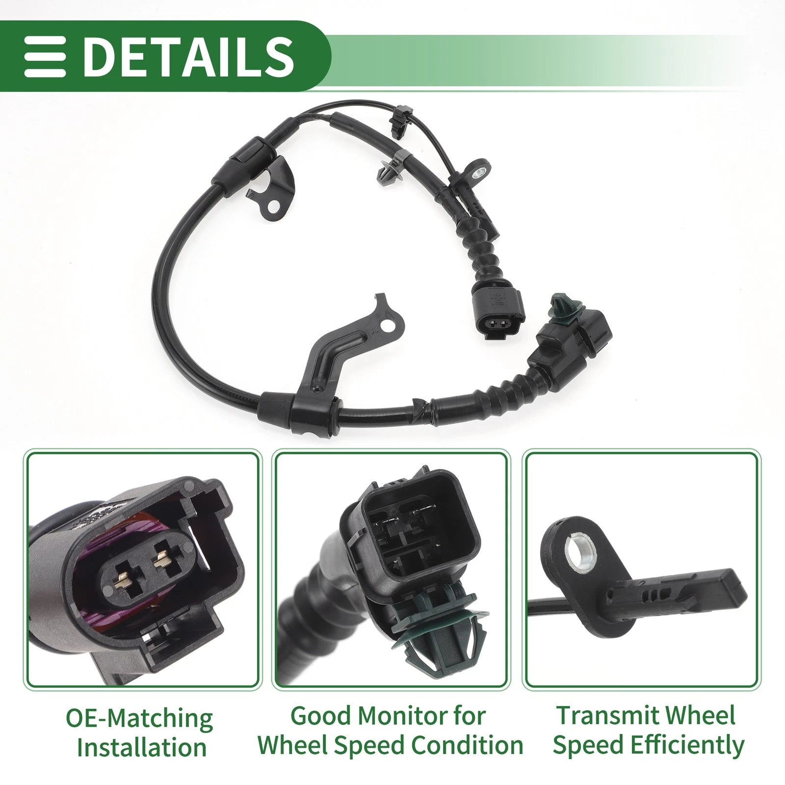 ABS Wheel Speed Sensor No. 47510TEAT01 for Honda Civic (2006–2011) Rear Right