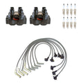 Set of 2 Ignition Coil Wires & 8 Bosch Platinum Spark Plugs for Explorer V8