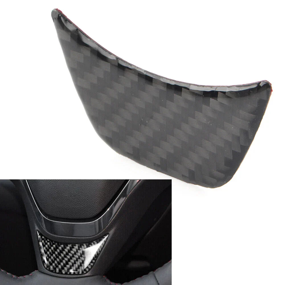 Carbon Fiber Steering Wheel Panel Cover Trim for Chevrolet Equinox (2017-2022)