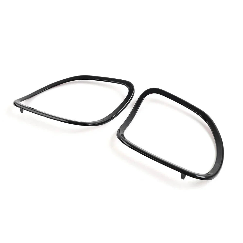 Glossy Black Front Speaker Trim Covers for Harley Road Glide FLTRX FLTRXS (15-23)