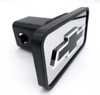 Tow Hitch Cover ABS Mirror Black Chevy Bowtie for 2 Inch Receiver (Fits)