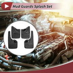 Set of 4 Mud Flaps Splash Guards for Toyota Fortuner (2010–2015)