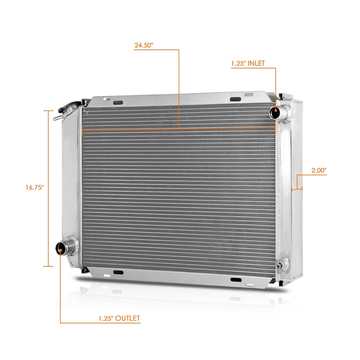 3-Row Full Aluminum Racing Radiator for Ford Mustang/Lincoln Mark VII (1979–1993)