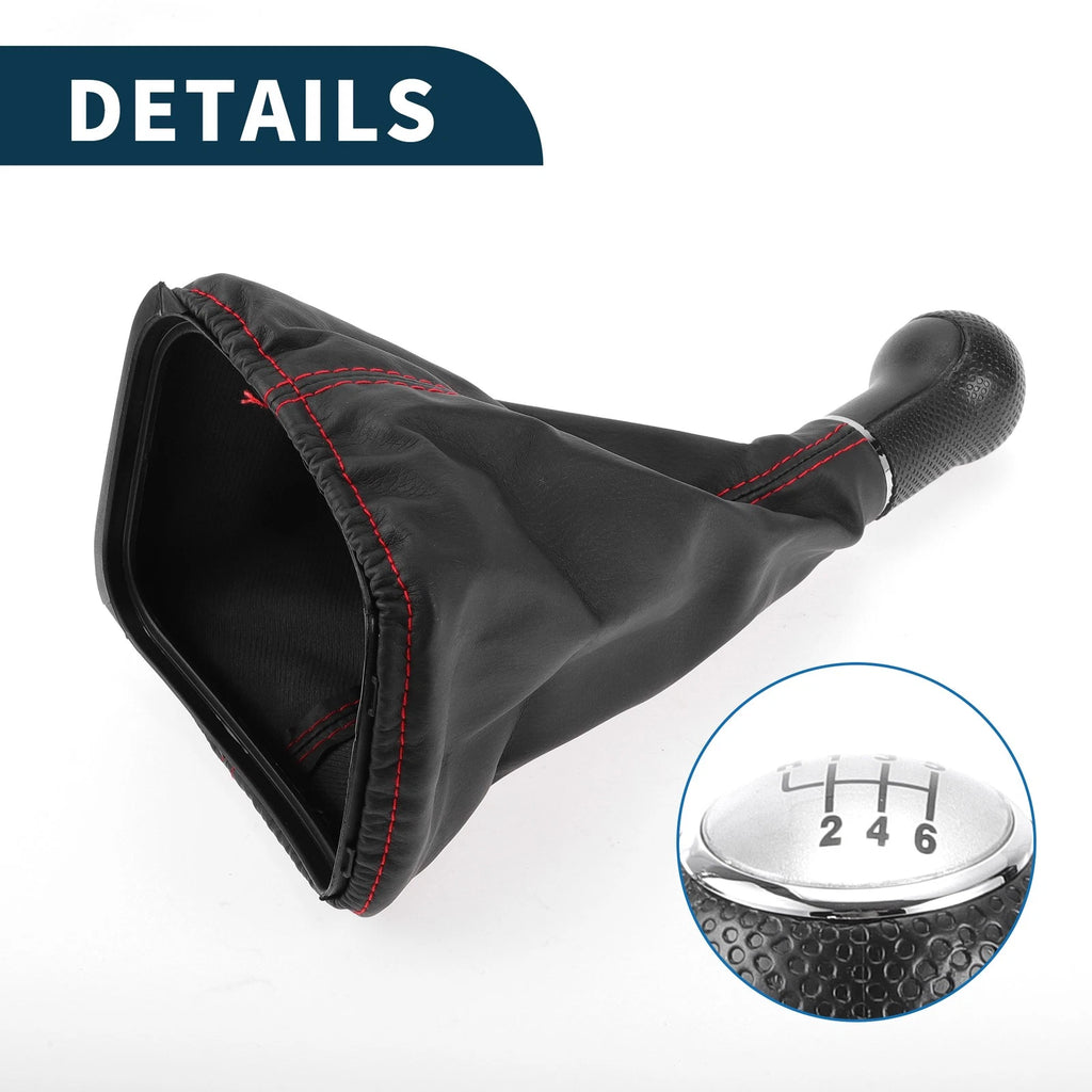 6 Speed Gear Shift Knob with Cover for Volkswagen Golf (1983–1991)