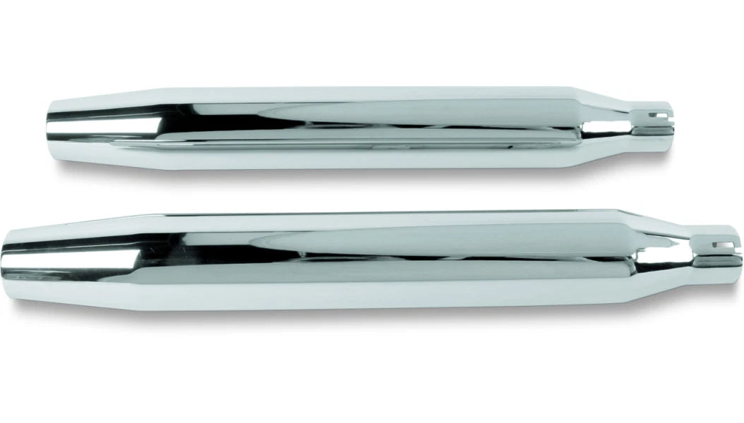 3" HP-Plus Slip-On Mufflers Tapered Chrome for Harley FXD