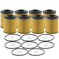 Set of 8 Engine Oil Filters for Hyundai Genesis Kia (StdAsp GAS)