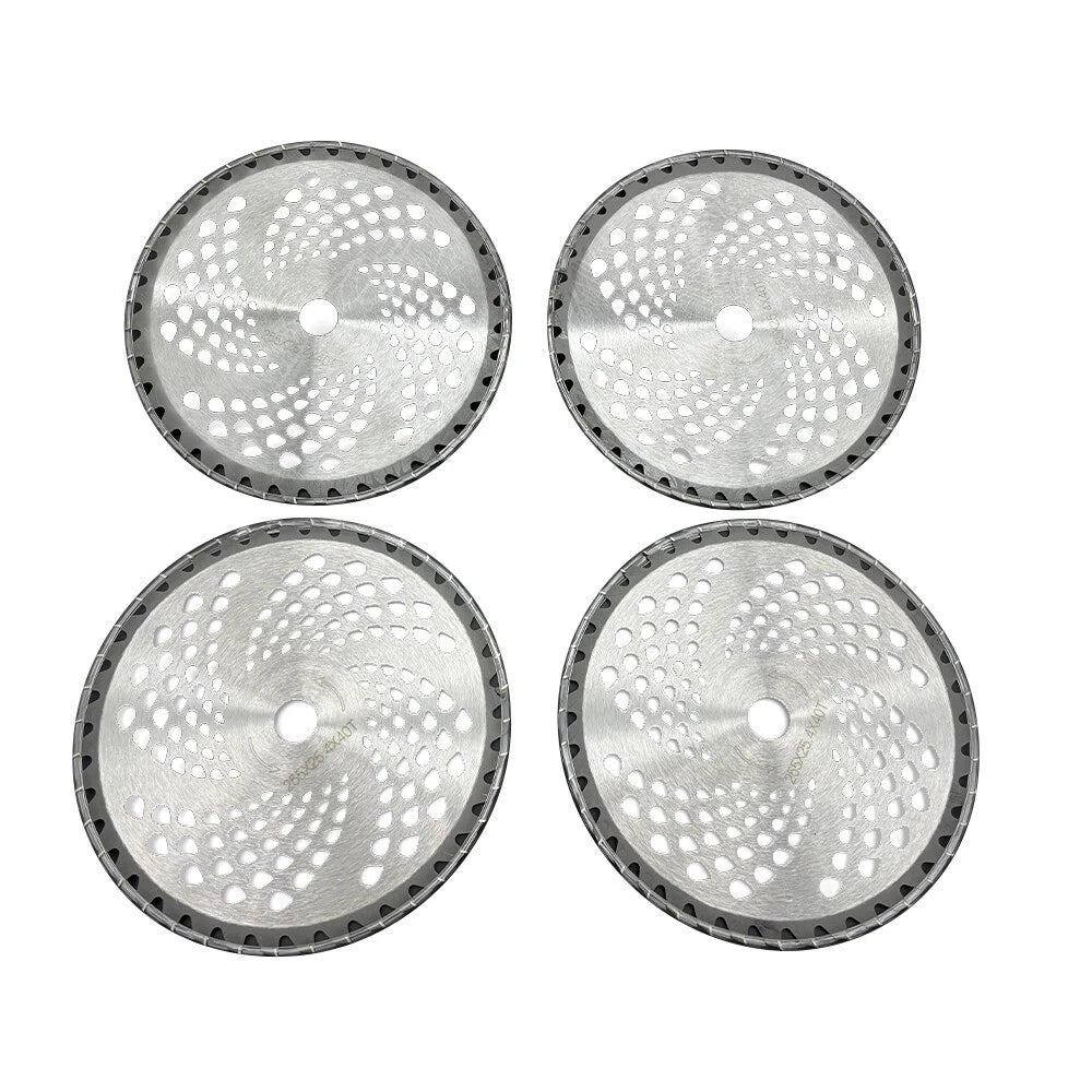 Set of 4 Carbide Tip Brush Blades for Brush Cutter (10" x 40T)