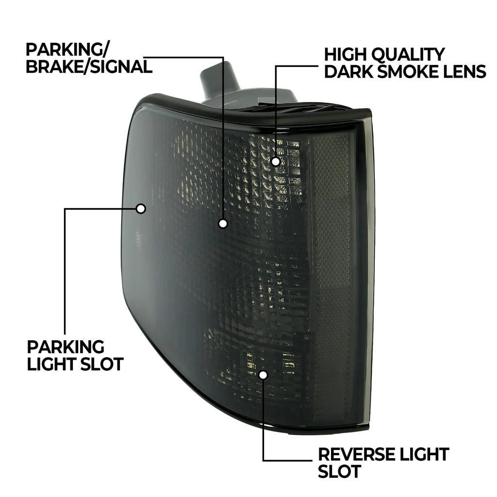 Smoke Tail Lights for Chevrolet S10/GMC Sonoma/Isuzu Hombre (1994–2004)