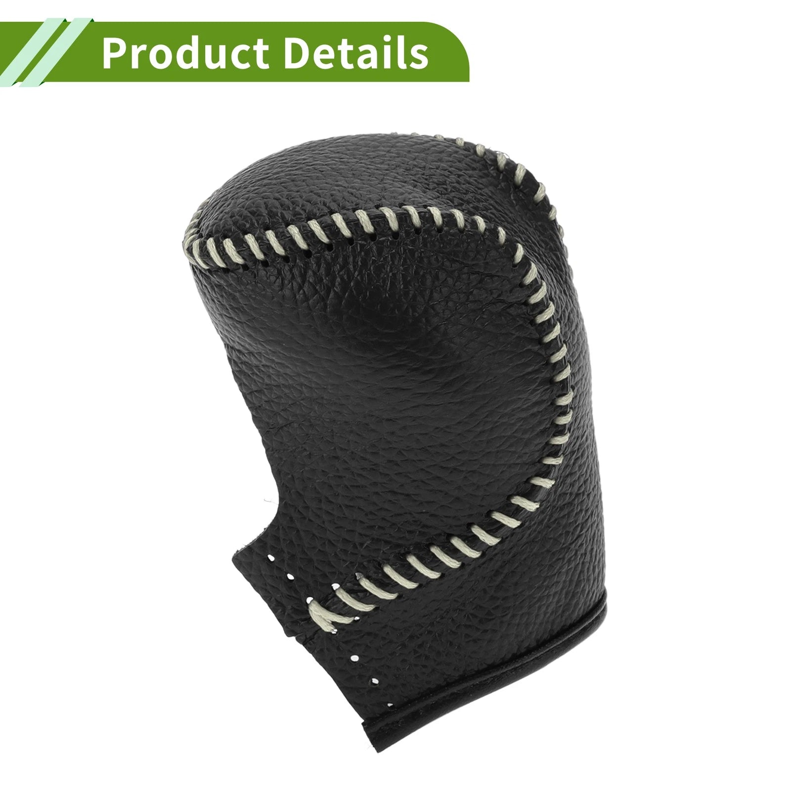 1 Pc Gear Shift Knob Cover for Honda CR-V (2017–2023) Black Beige Faux Leather
