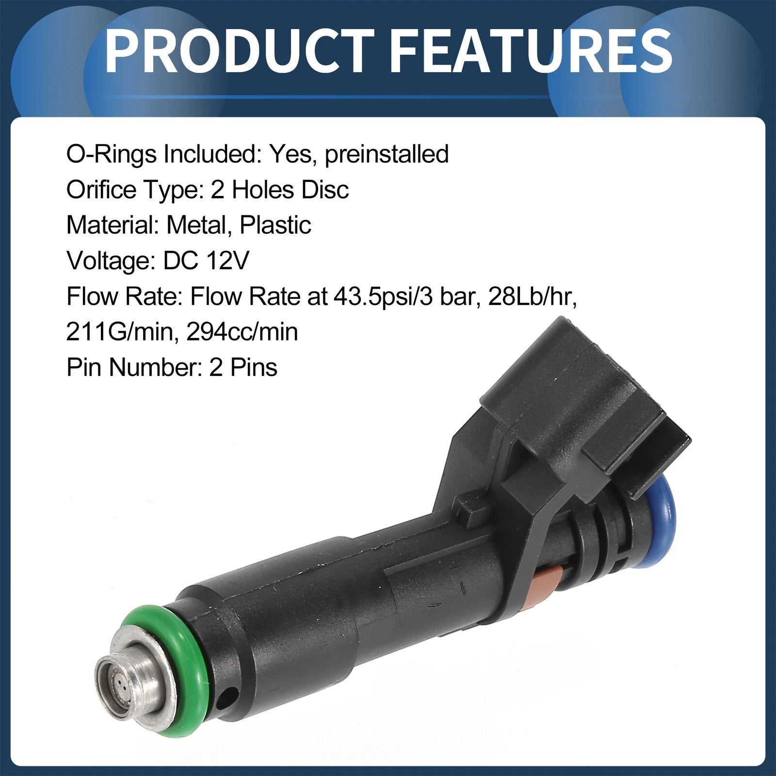 Set of 8 Fuel Injectors for Ford F-150 (2005–2006) No.5C3Z-9F593-DC