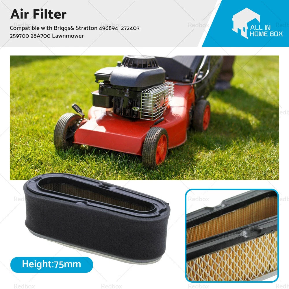 Air Filter for Briggs & Stratton 496894, 272403, 259700, 28A700