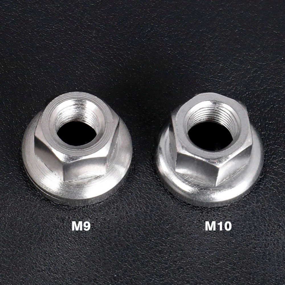 2Pcs Axle Track Nuts for Bicycle Bike Cycle (Stainless Steel)