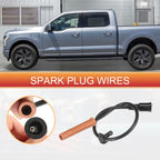 8X Spark Plug Wire Ignition Coil Cable for Ford F-150 F-250 E-350 (1997–2021)