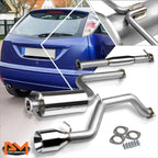 Rolled Tip Muffler Catback Exhaust for Ford Focus ZX3/ZX5 (2000–2004)