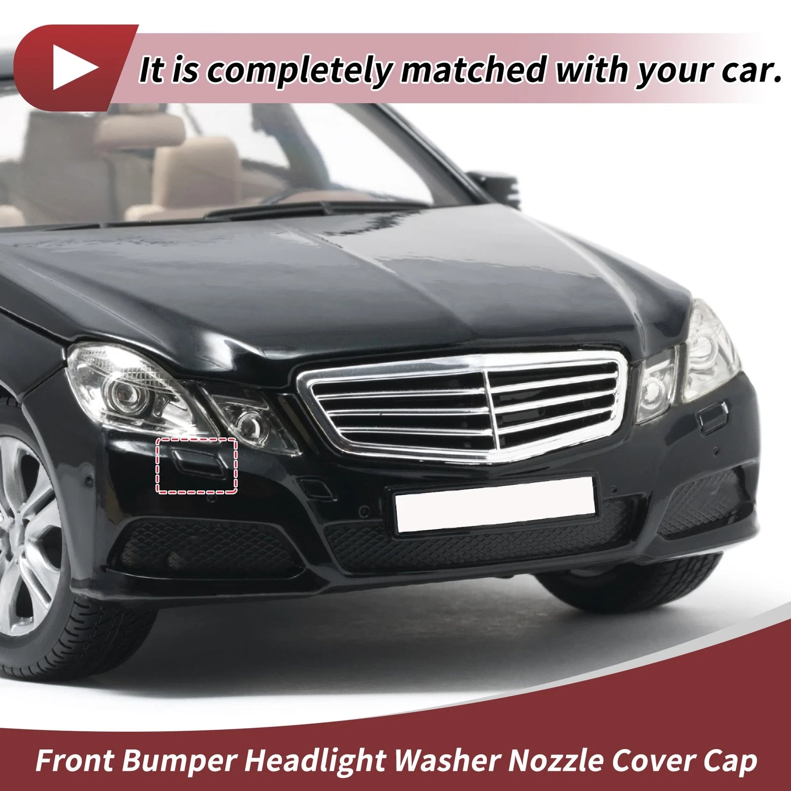Bumper Headlight Washer Nozzle Cover Cap for Mercedes-Benz E250 (2010–2016)