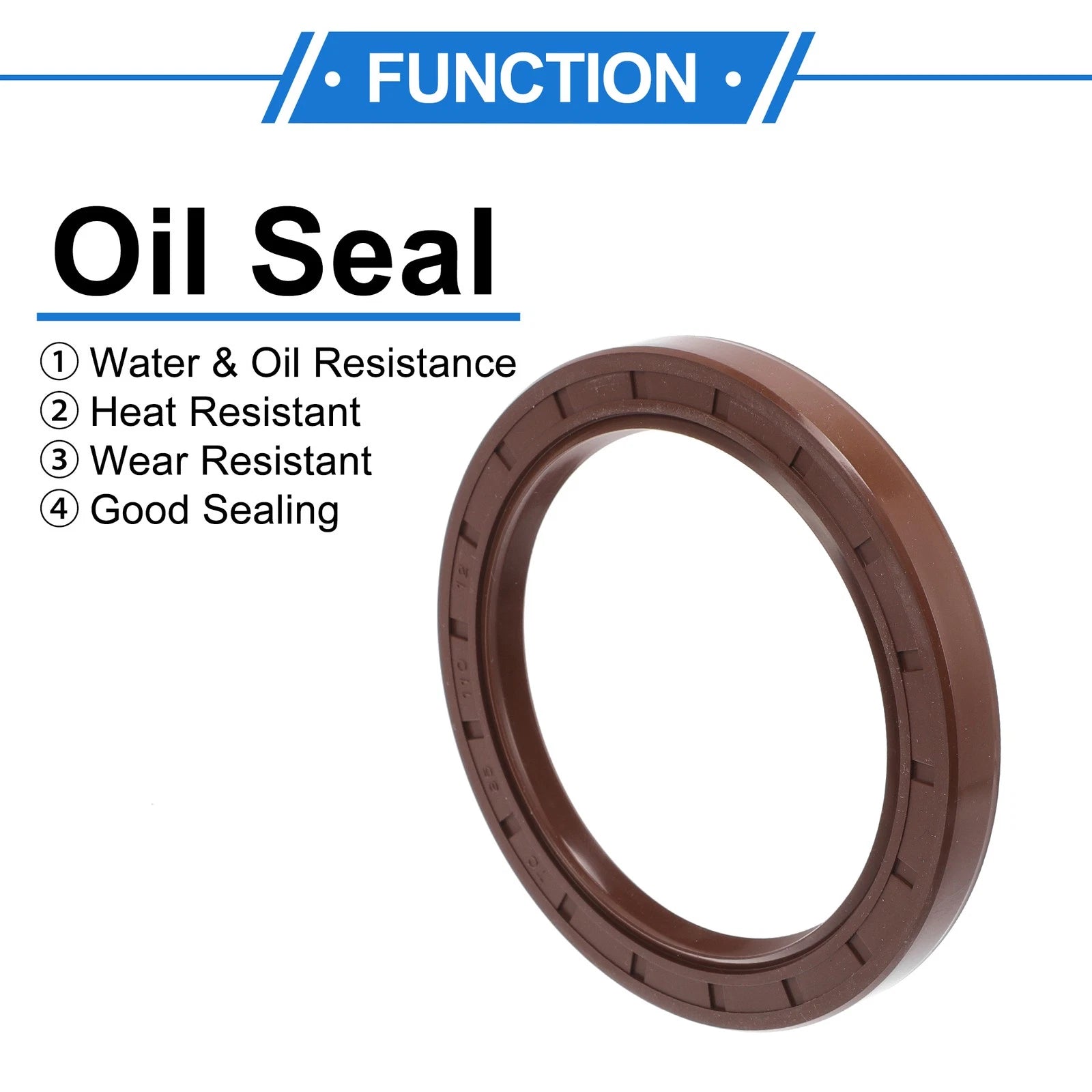 Set of 2 Oil Seal Rotary Shaft Seal FKM Rubber 85x110x12mm