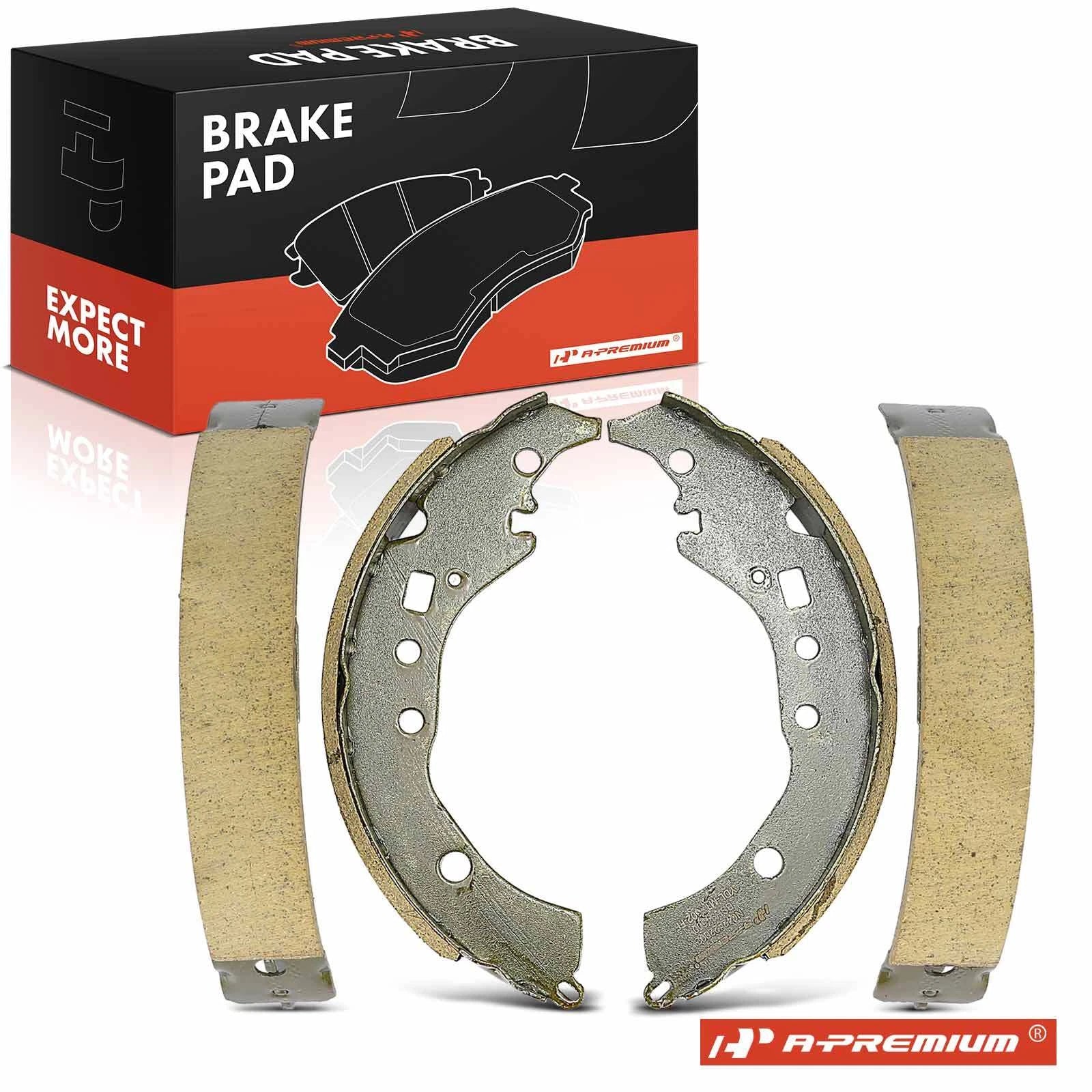 Ceramic Brake Shoe Pair Rear for Toyota Corolla (2009-2019) Prius C (2012-2019)