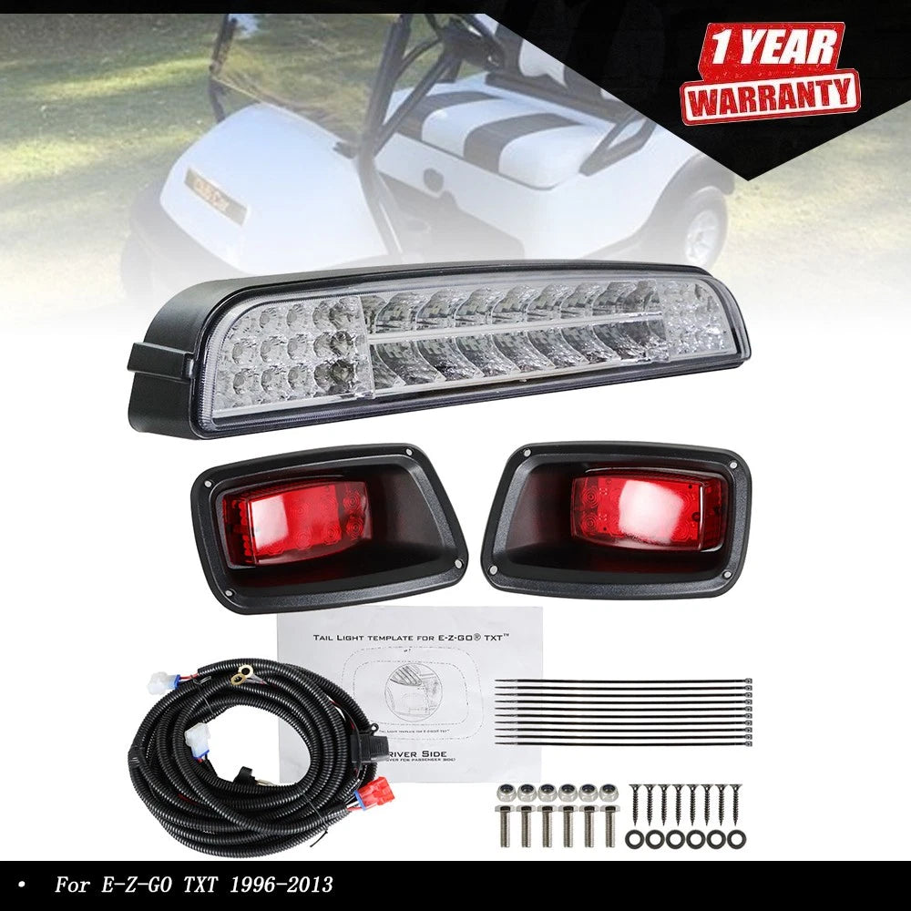 LED Light Bar Kit with Taillights for E-Z-GO TXT (1996–2013)