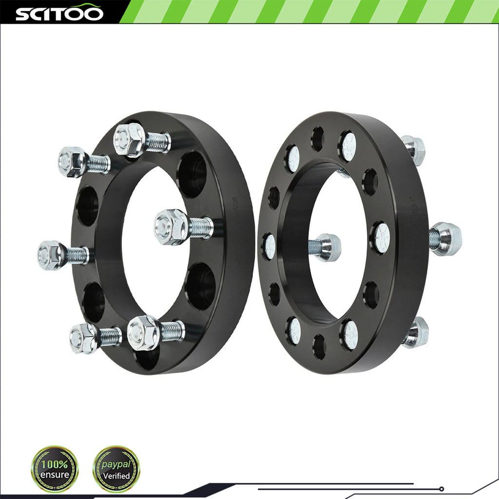 2X 1" Wheel Spacers 6x5.5 12x1.5 for Toyota Tundra Tacoma Hummer H3 Chevrolet