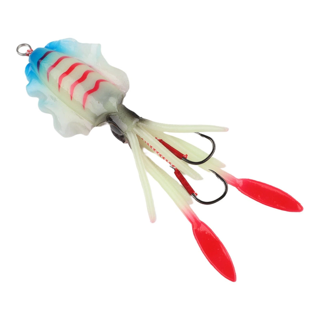 15cm Squid Trap Fishing Lure 556g UV Luminous Jig for Fishing Trips