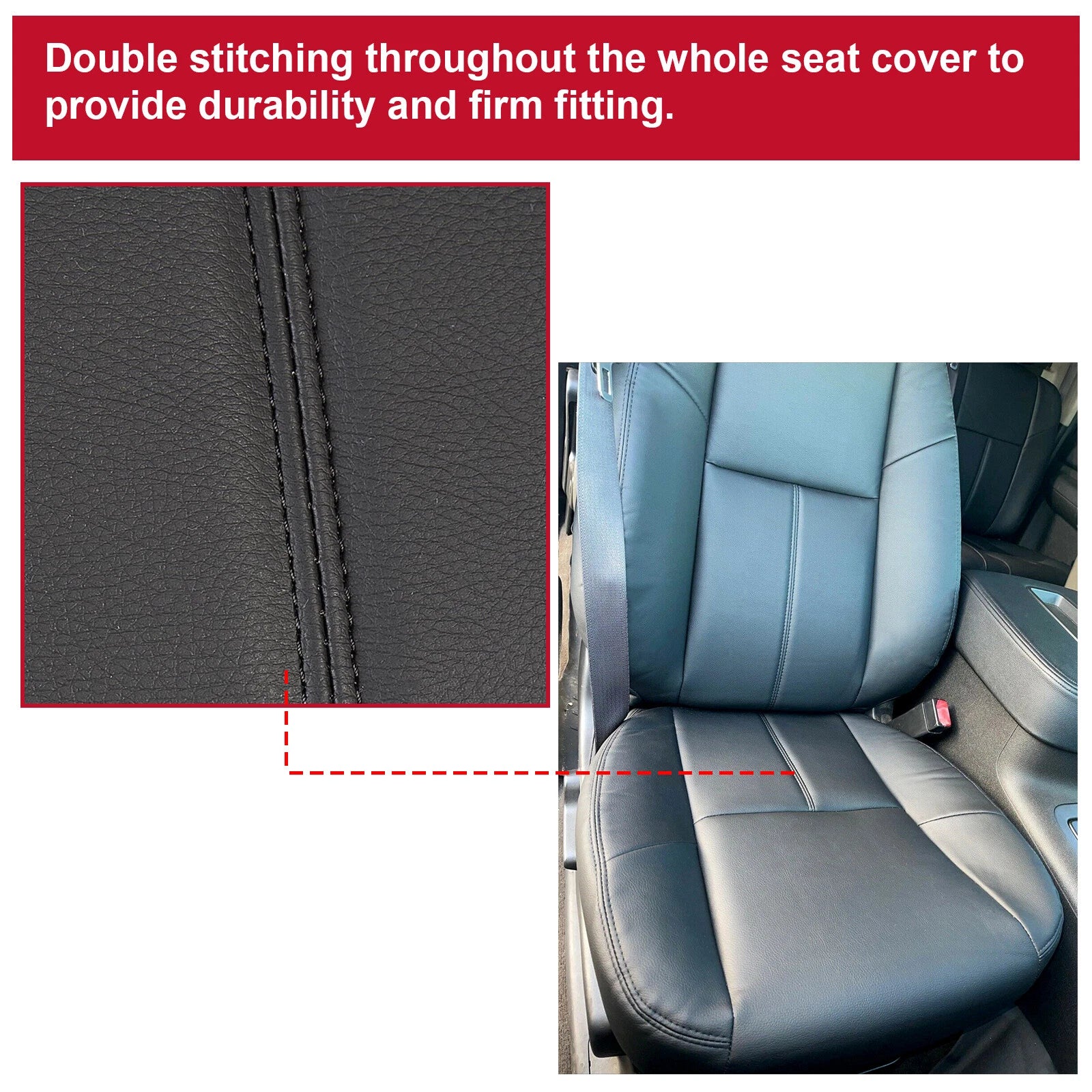 Set of 2 Replacement Seat Covers for Chevy Silverado GMC Sierra (2007–2013)