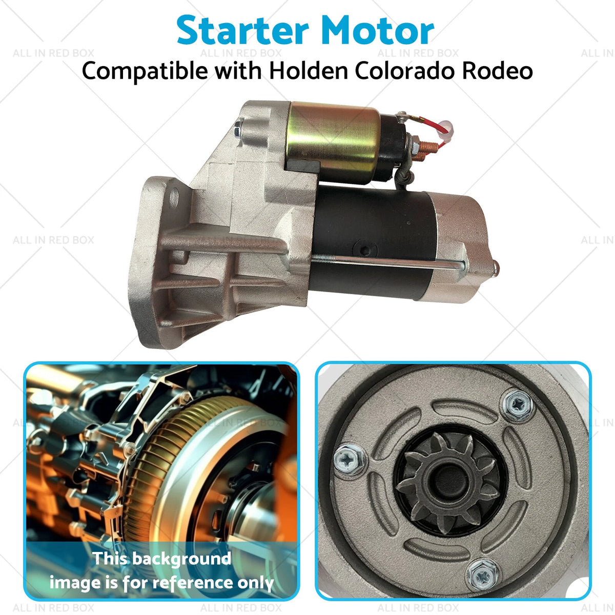 Starter Motor for Holden Colorado Rodeo Isuzu D-Max 3.0L Diesel (2008–2012)